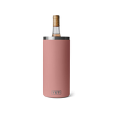 YETI Rambler Wine Chiller in color Sandstone Pink.